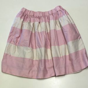 Crewcuts Pink & Cream Stripe Pockets Skirt - 12